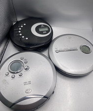 Lot of 3 Portable Cd Players Durabrand cd-916, cd-857, Onn ona12av025 Parts ONLY