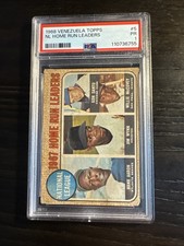 1968 Venezuela Topps NL Home Run Leaders #5 PSA 1