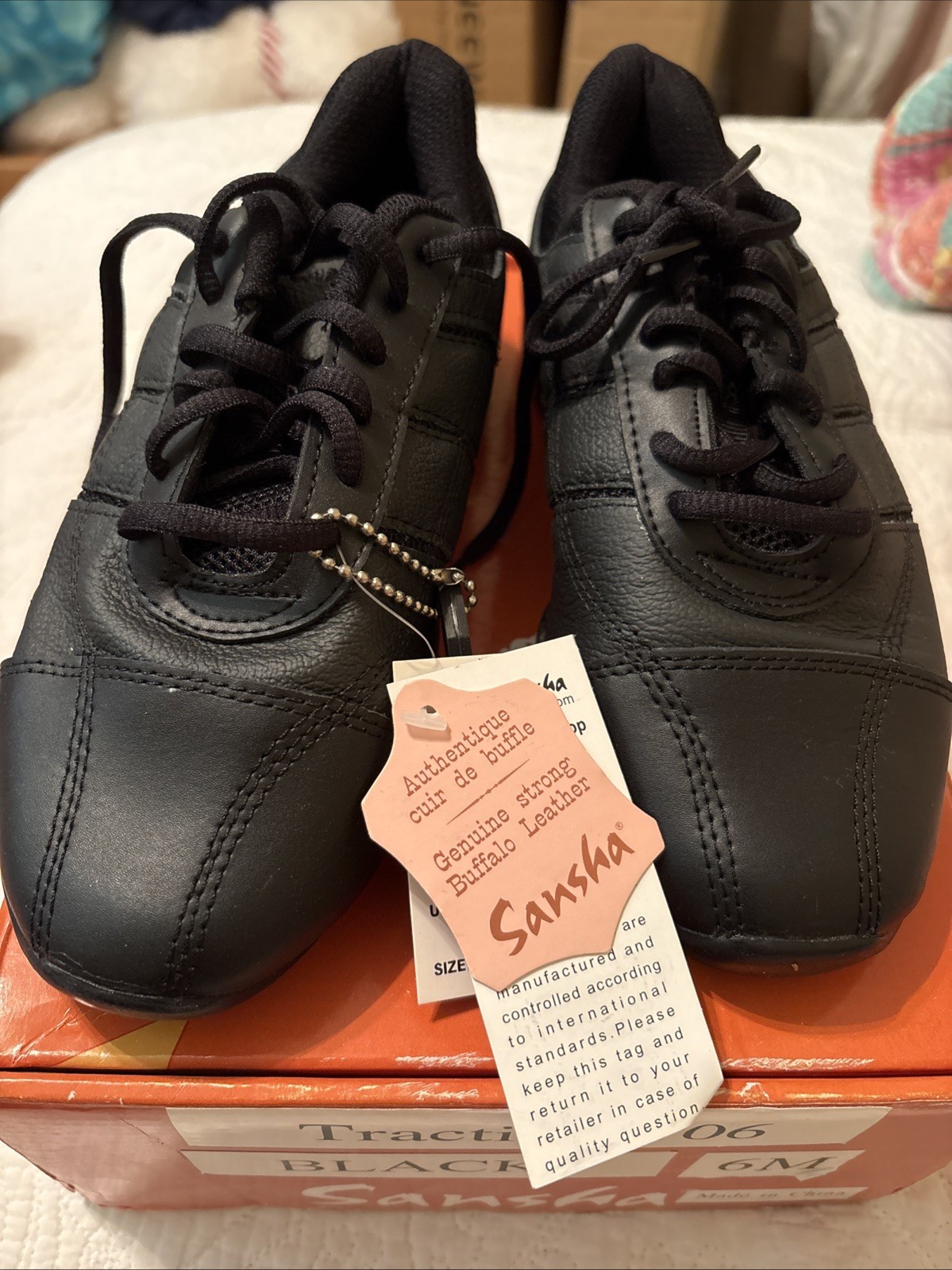 Sansha Street Dance Low-top Black Dance Shoes Ladies Size 6 