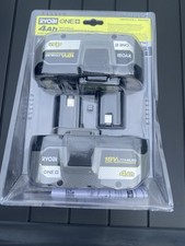 Genuine Ryobi HP Battery PBP2004 Lithium-Ion 18V ONE 4.0Ah Battery 2-Pack NEW