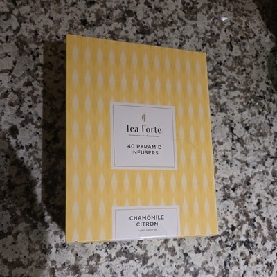 Tea Forte Chamomile Citron Herbal Tea  New in Box 40 Pyramid Tea