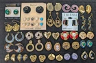 Vintage Gold Earrings Lot TRIFARI AVON NAPIER HOBE ANNE KLEIN 25 Pairs