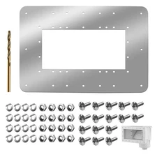 1091WM 18 7/9" X 12 2/7" Stainless Steel Wide Mouth Skimmer Repair Kit, Pool ...