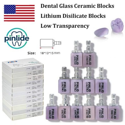 US C14 Dental Glass-Ceramic Lithium Disilicate Blocks Emax Chairside CAD/CAM LT