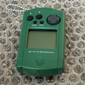 Sega Dreamcast Godzilla Green VMU Visual Memory Unit + Dust Cover HKT-7000 Japan