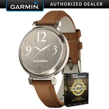 Garmin Lily 2 Classic Cream Gold w/ Leather Band Smartwatch 26 Month Protection