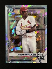 2021 Bowman Chrome Prospects Jordan Walker Aqua Sapphire Edition RC #/99 🔥🔥🔥