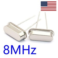 10PCS HC-49S 8MHz Crystal Oscillator ±20ppm Through Hole Quartz Crystal
