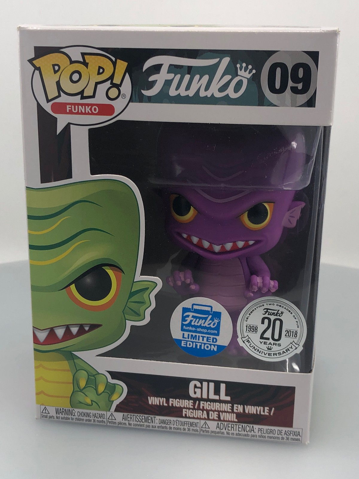 Funko Pop! Fantastik Plastik Gill Púrpura #9 Funko Exclusivo Caja Dañada