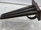 Antique Black Collectibles Tin Metal Candle Mold With Three Tapered Tubes — photo 5