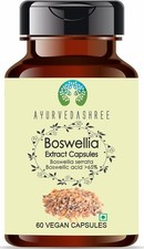 AYURVEDASHREE Boswellia Serrata Extract 500mg - 60 Vegetarian Capsules Indian Fr