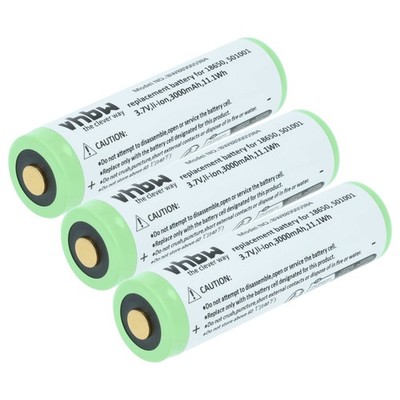 3x Akku für Olight S2R Baton II Perun Javelot R20 Seeker R20 Baton Pro 3Ah
