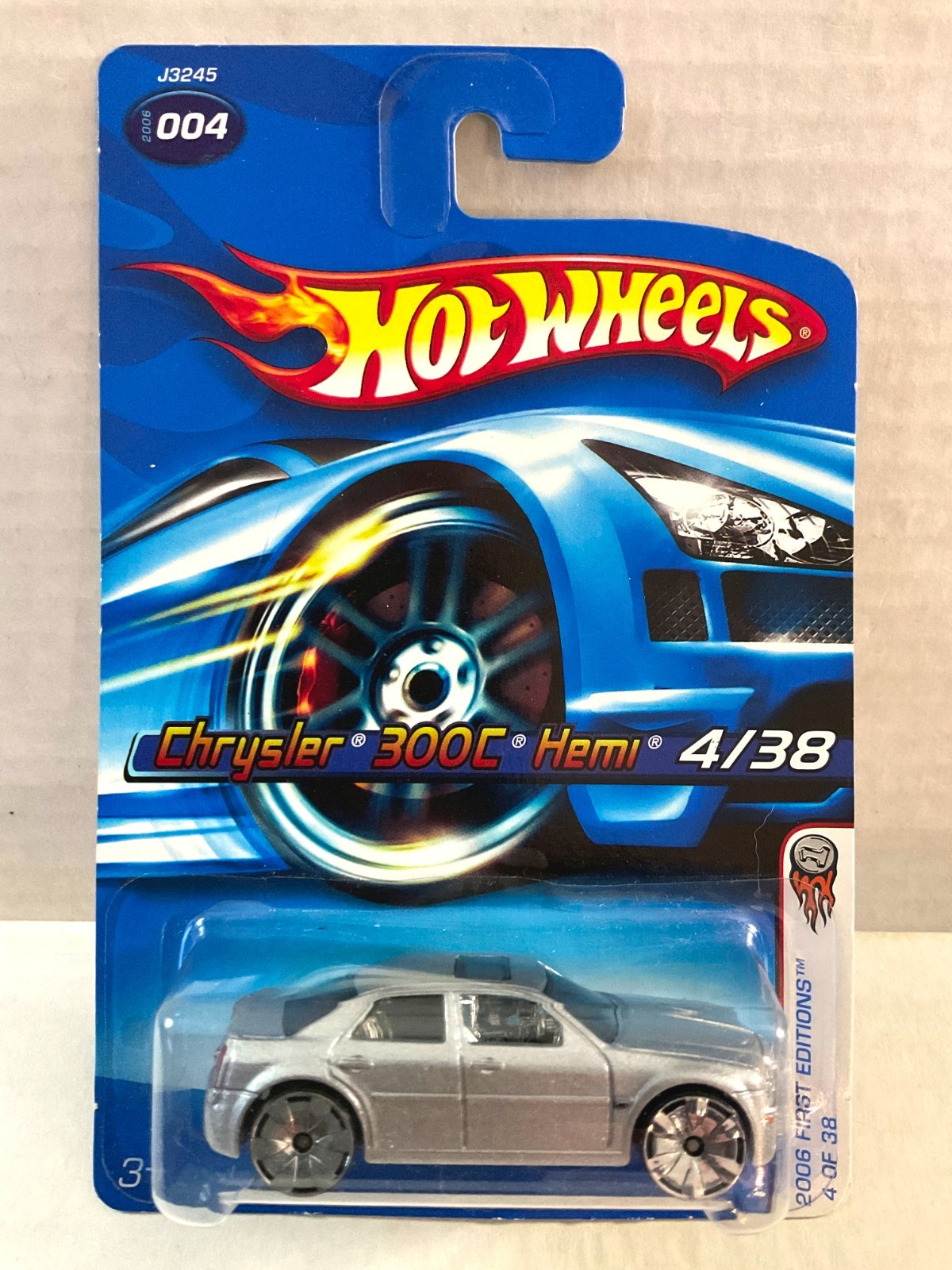Hot Wheels CHRYSLER 300C HEMI - 2006 First Editions #004 Silver, BLINGS Wheels
