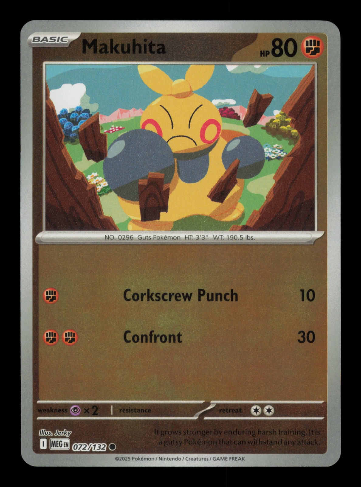 Makuhita Common ME01: Mega Evolution 072/132 Reverse Holo NM