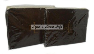 最終価格Ralph Lauren Twin Fitted Sheet ✖︎2枚 RALPH LAUREN Regent Dark Brown TWIN FITTED & FLAT SHEET SET 600TC