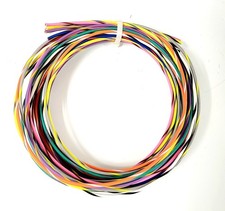 18 AWG TXL HIGH TEMP AUTOMOTIVE POWER WIRE 8 COLORS STRIPED 25 FT EA LOT C
