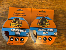 2 X Gorilla Glue Double Sided Mounting Tape - Heavy Duty - Internal & External