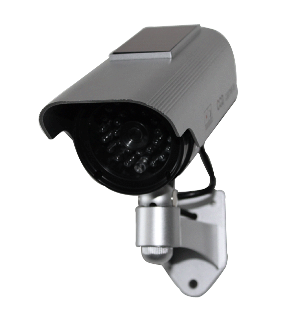 Telecamera Di Sicurezza Finta A Cupola, Con Luce LED Rossa Lampeggiante E Adesivo Di Allarme Di Sicurezza, Confezione Da 4, Bianca. | Leroy Merlin - Foto 9