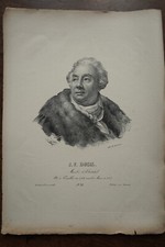 DUCIS JEAN FRANCOIS (1733-1816) PORTRAIT, ENGRAVING 19th century, born in VERSAILLES