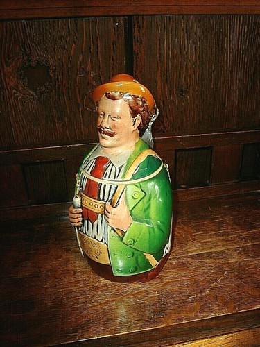 Vintage 1960 E & R Corona d'oro personaggio con coperchio Stein-Germania Ovest - Foto 1 di 9