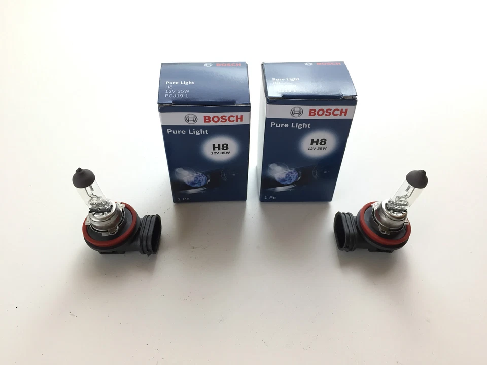 2 x Lámpara Bosch Pure Light H8 12V 12 Voltios 35W 35 vatios Certificado E PGJ19-1 Foto 3 de 4
