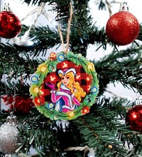 Disney Sleeping Beauty Christmas Ornament Princess Cute Holiday Decor Xmas 2D