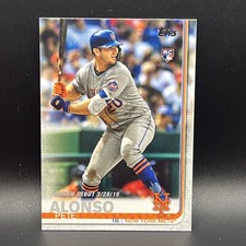 Pete Alonso 2019 Topps Update Series Rookie Debut #US198 RC New York Mets
