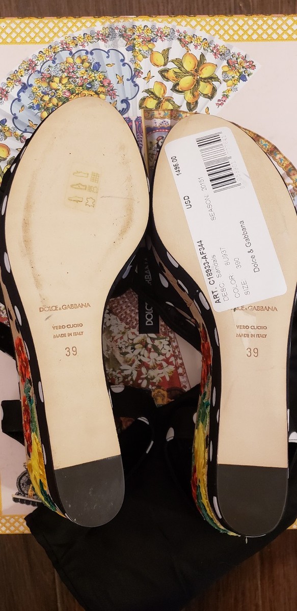 Chaussures à Talons Hauts Dolce & Gabbana Femme Pointure 39 - Cuir, Daim Et Broderie, Occasion Excellent état