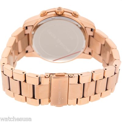 Michael Kors Chronograph Rose Gold-tone Unisex Watch MK8096 | eBay