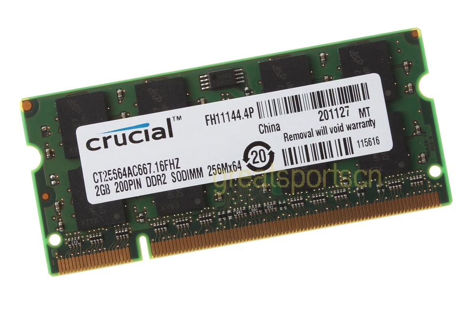 Crucial 4GB 2x2GB 2RX8 DDR2 667mhz RAM PC2-5300 Memory For Apple Macbook Pro - Image 3 of 4