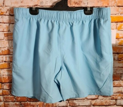 BNWT Mens Sz XXL Anko Mens Sky Blue Elastic Waist Pockets Casual Board Shorts