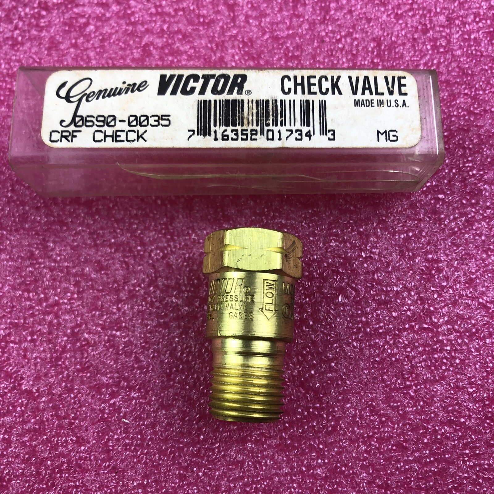Victor Reverse Victor Acetylene Propane Reverse Flow Check Valve (Fuel) 9/16