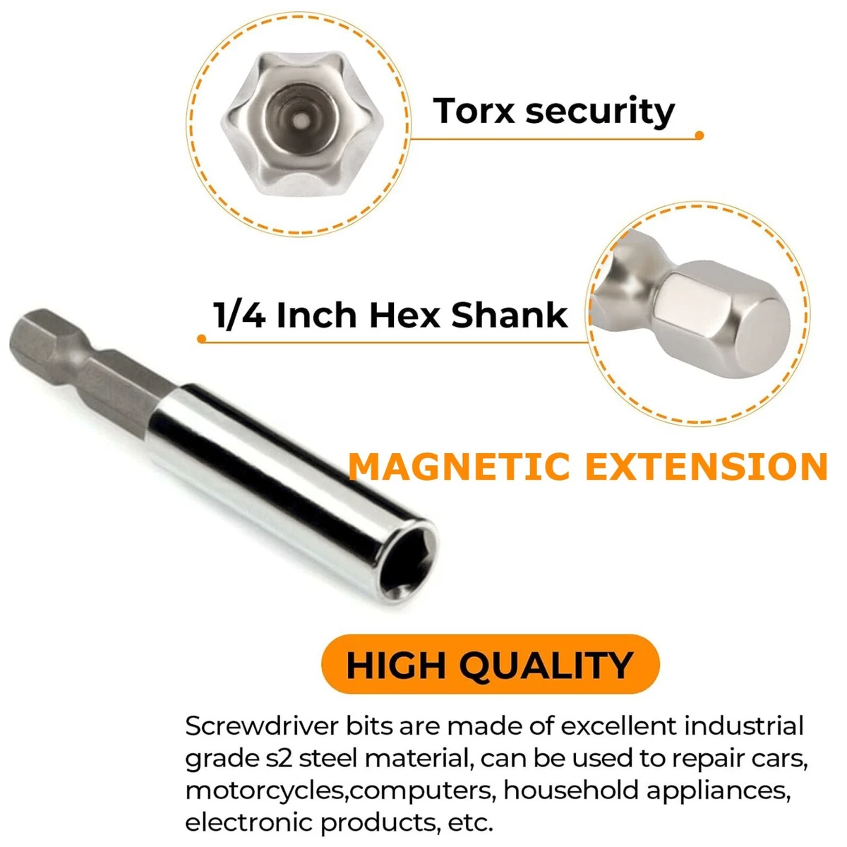 33 Torx Bit Set Tamper Proof Security Torq Hex Star Spanner Tri Wing Screwdriver