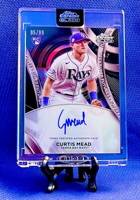 CURTIS MEAD 2024 Topps Chrome Black Futures Rookie Auto #95/99 RC RED SOX