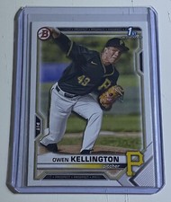 Owen Kellington 2021 Bowman Draft 1st Bowman #BD-120 Pittsburgh Pirates