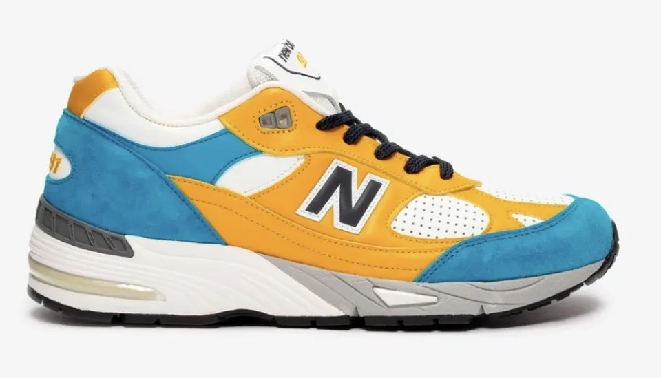 SNS x New Balance 991 Yellow Blue Made In England M991EF