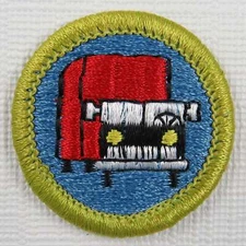 Truck Transportation Current Plastic Back Merit Badge [MB-195]