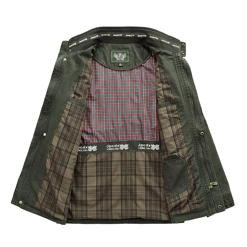 ALTRA Giacca cappotto caldo uomo outdoor autunno misto cotone cerniera outwear