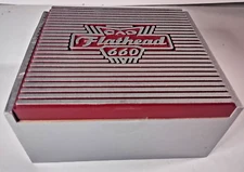 CAO Cigars Flathead 660 Carb Empty Wooden Cigar Box 7.75" x 7" x 4" with leaflet