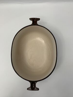 Vintage Le Creuset Enzo Mari La Mama Enameled Cast Iron #21 Oval