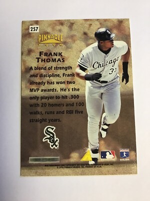 グランドインパクト　jjcostom CREEK 1996 Pinnacle, Hardball Heroes, Frank Thomas, #257 NM-MINT F152 | eBay