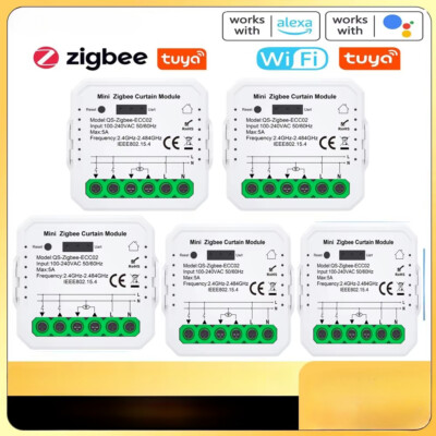 LOT Tuya ZigBee/WiFi Curtain Switch Module Roller Shutter Blind Motor Smart Home