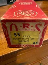 QRS Player Piano Word Roll 9909- Those Lazy Hazy Crazy days of summer