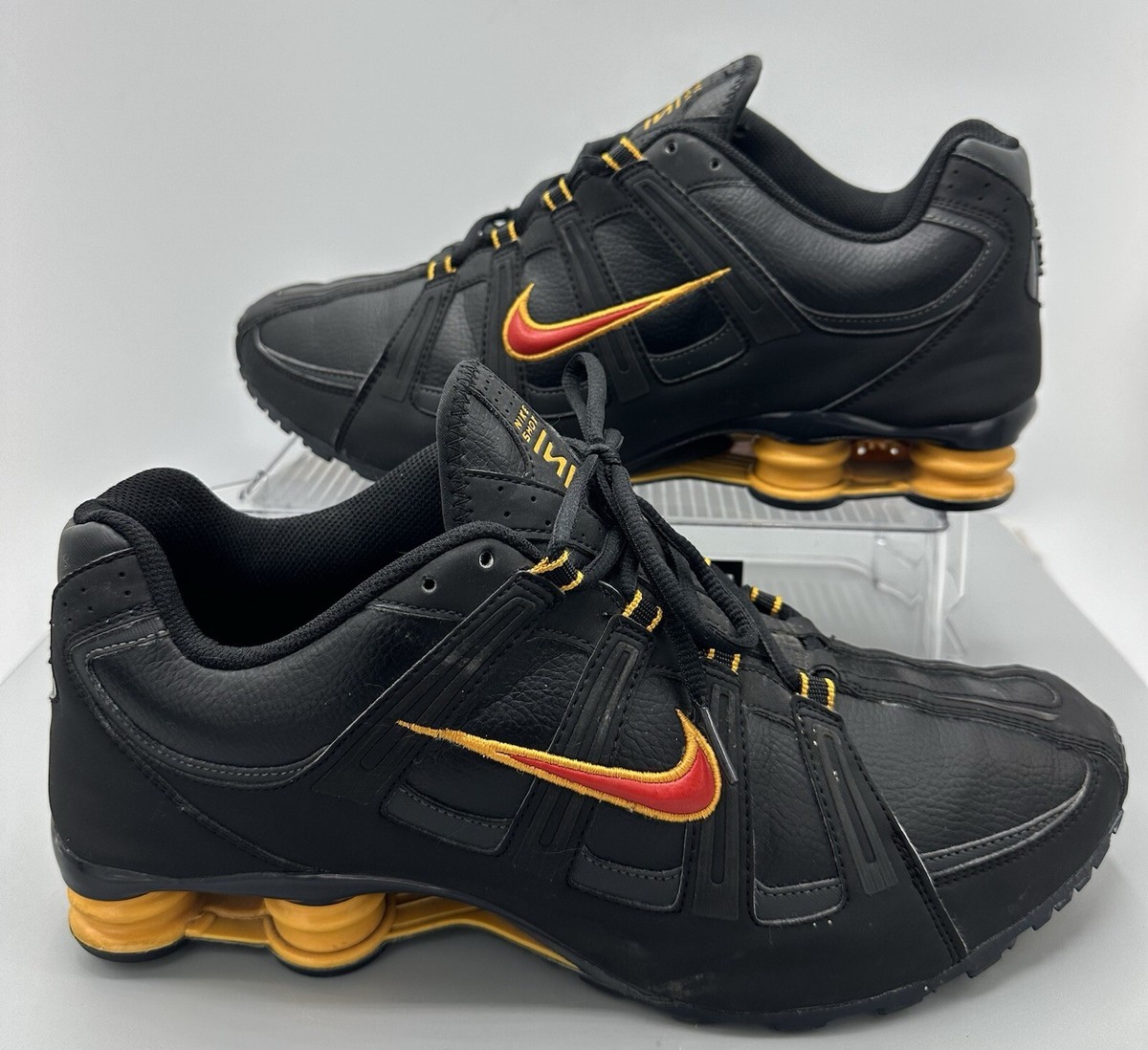 Very Rare 2012 Nike Shox NZ Turbo Black Yellow Shoes 525248