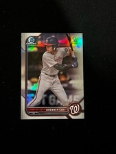 2022 Bowman Draft - Chrome Refractor #BDC-196 Brenner Cox 1st Nationals