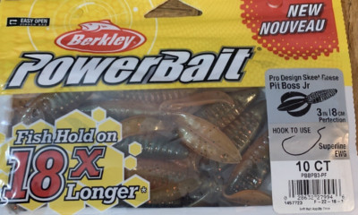 Berkley PowerBait 3'' Pro Design Skeet Reese Pit Boss Jr Perfection-1pk 10pcs-NEW