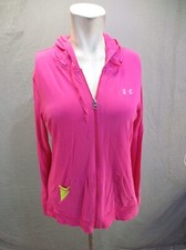 Under Armour HEAT GEAR Size M Womens Cotton Blend Full Zip Athletic Jacket 908