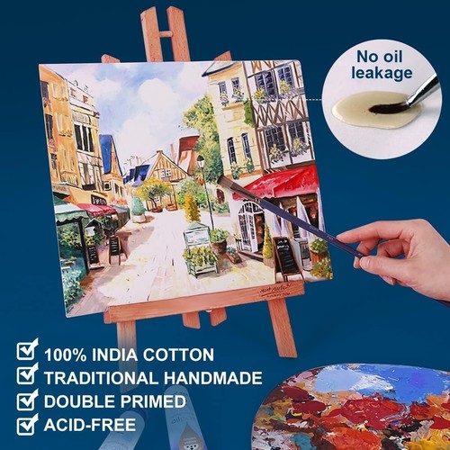 High-Quality 10 oz Cotton Canvas Boards, 11x14 Inch for Oil and Acrylic Painting - Picture 5 of 8