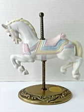 Willitts Design Galleries Group II Carousel Horse Firing 1-1591 Brass Base