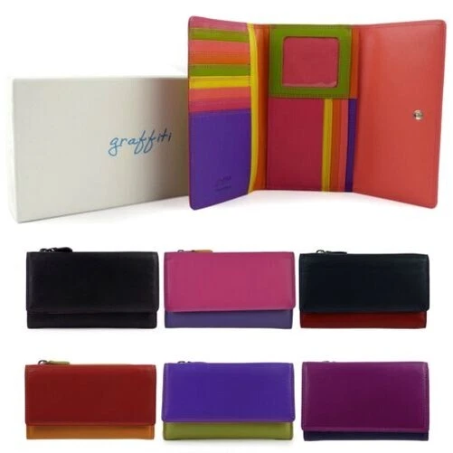 Golunski Leather Womens Ti-Fold Purse/Wallet Carnival Collection | eBay